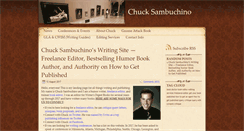 Desktop Screenshot of chucksambuchino.com