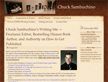 Tablet Screenshot of chucksambuchino.com